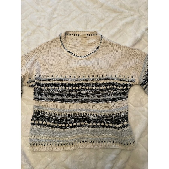 Matilda Jane Womens Good Hart GH Drop Azle Sleeve Striped Sweater Medium New - Picture 3 of 3